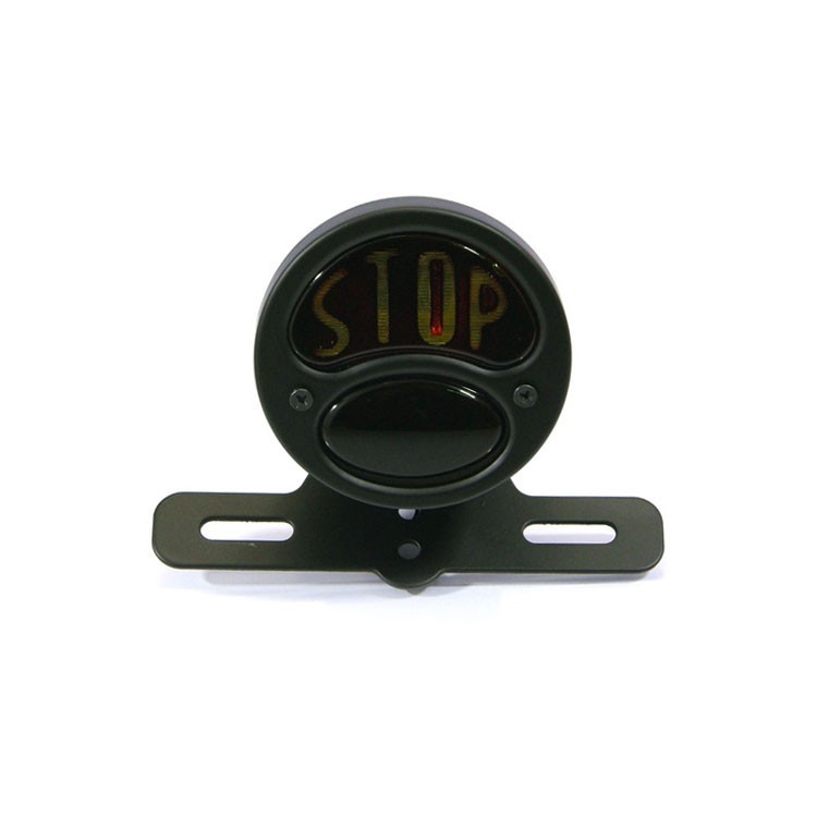 Motorcycle Tail Light Lamp Universal (Black)