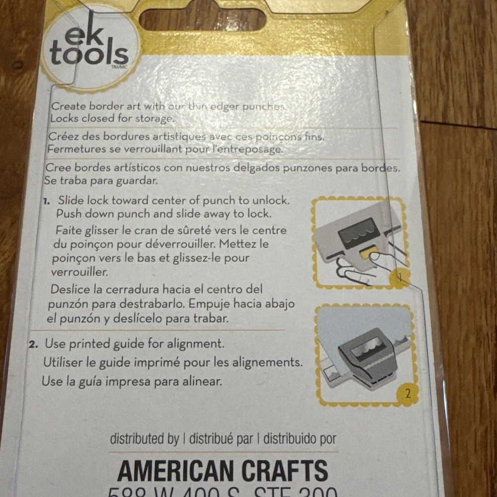 EK Tools - Success Edge Border Punch Binding Edge with Alignment Guide NEW