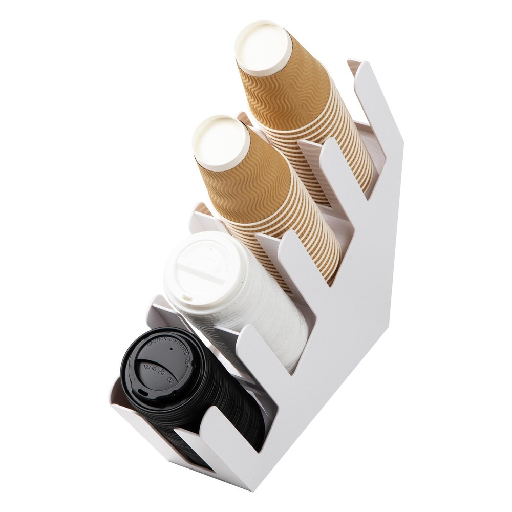 Mind Reader Cup & Lid Dispenser, Countertop Organizer for Coffee Bar, Kitchen