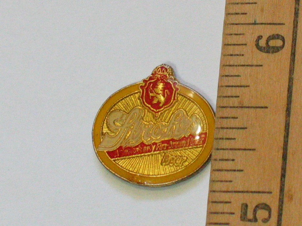 Strohs Can Enamel Beer Pin