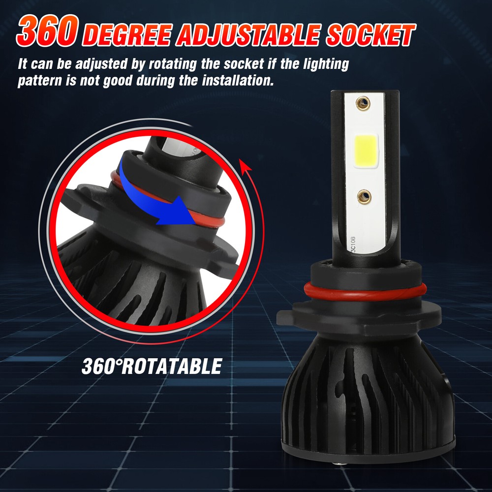 For Lexus SC300 SC400 1994-2000 LED Headlight High Low Beam + Fog Lights Bulbs