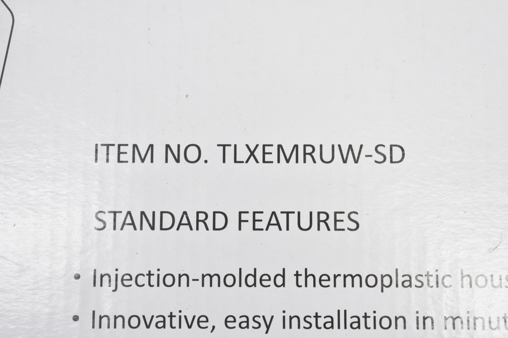 LED Exit Sign Red/White AC/DC Battery Backup Self Diagnostics TLXEMRUS-SD