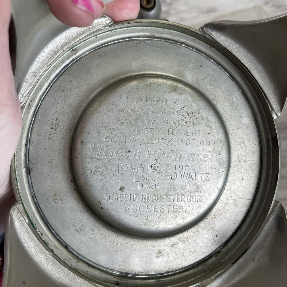 Vintage Royal Rochester Percolator Lusterware 1924 Blue & Silver