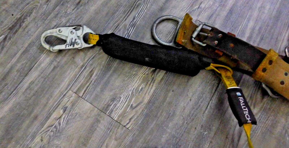 Bashlin Industries Lineman Climbing Belt, and Fall Restraint Strap, 11/32