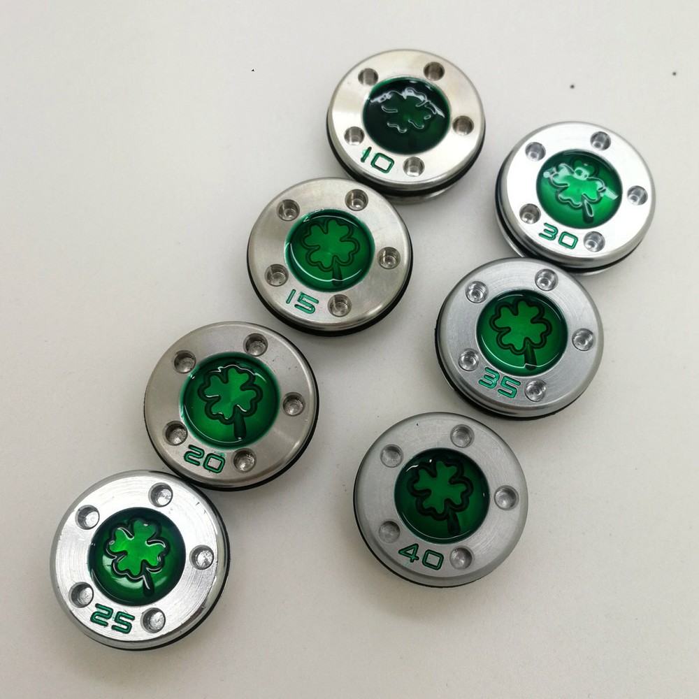 Green Four-leaf clover large driver screw weight golf