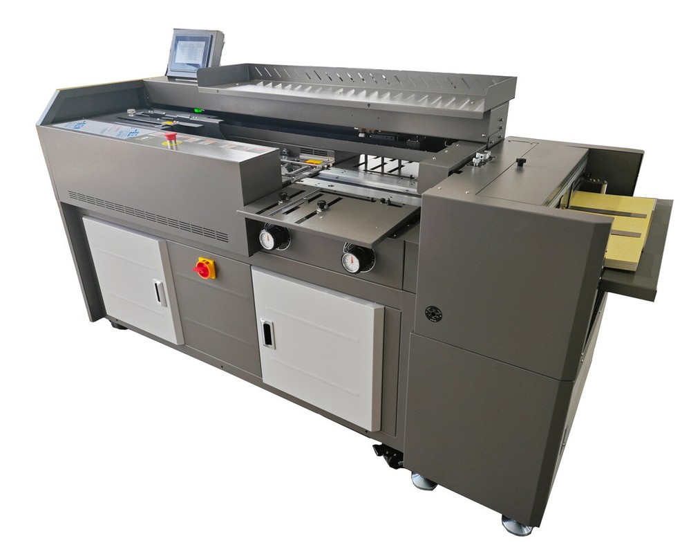 A4 Deluxe Perfect Binding Machine Book Binder+Auto Cover Feeder&Creasing Scoring