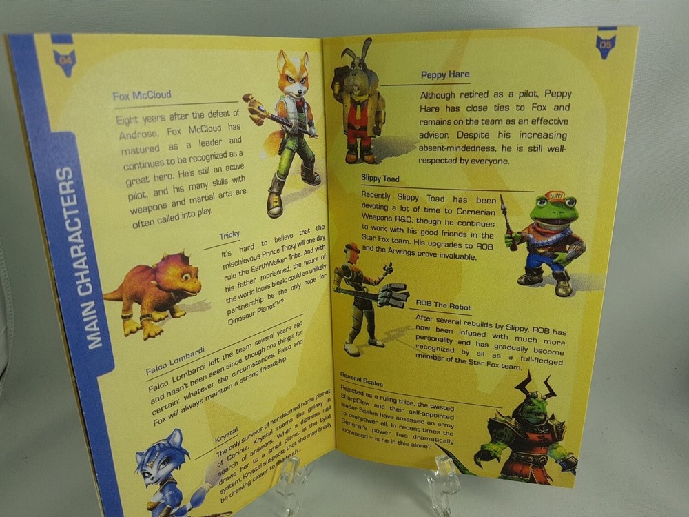 MANUAL GCN - STAR FOX ADVENTURES Gamecube 'Replacement' Instruction Booklet READ