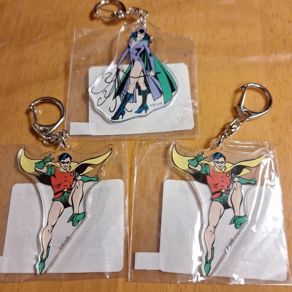 Batman Keychain Robin Catwoman