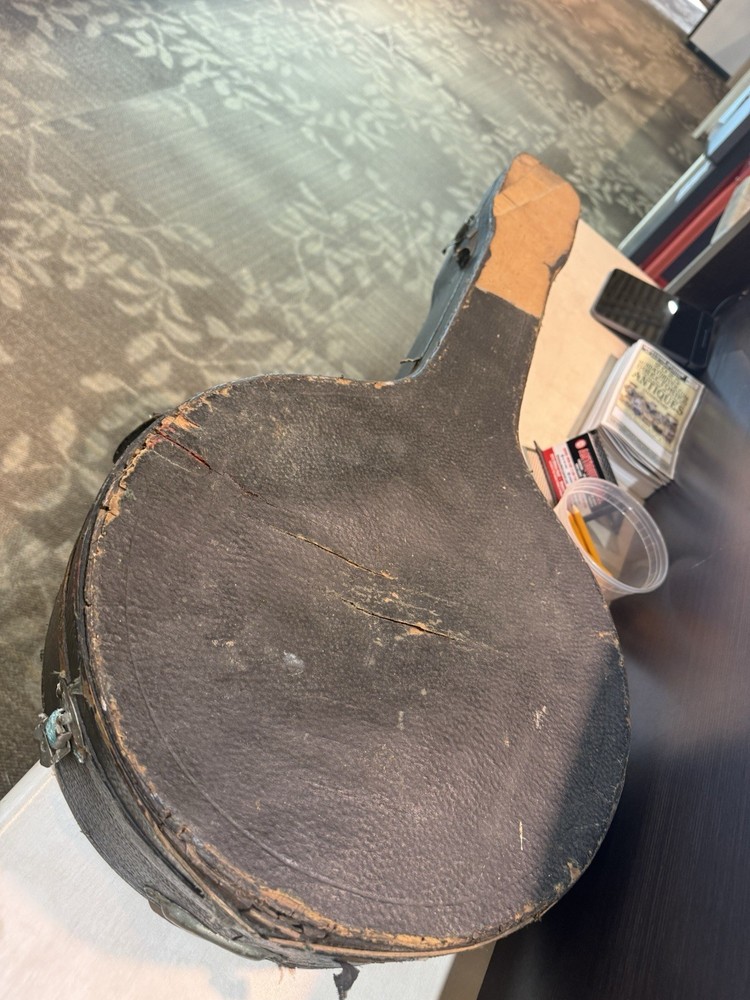 Vintage Early 1900’s Nice 4 String Banjo Decorated Back