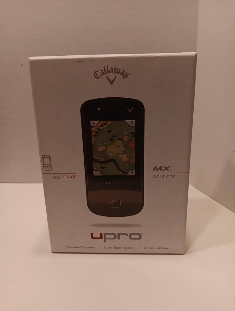 Callaway upro MX Black RangeFinder Golf GPS *Power Button Needs Replace* Works