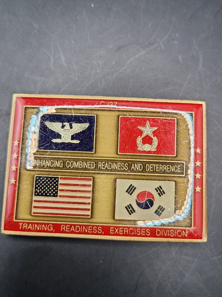 CJ37 Training, Readiness, Exercises Division Challenge Coin 2.5"