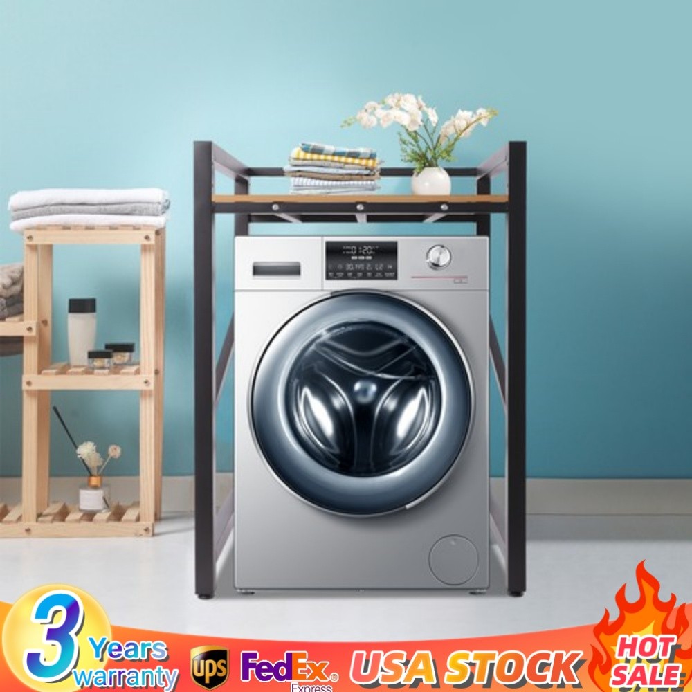 Height Adjustable Washing Machine Stacking Rack For Washer & Dryer Width ＜65cm