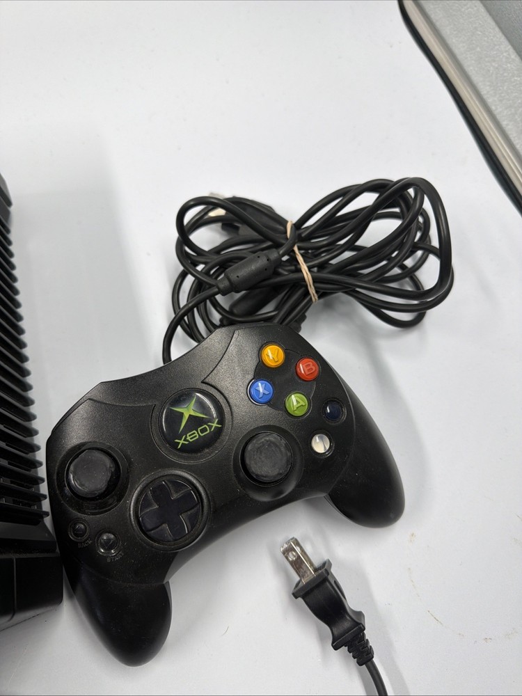 Microsoft Original Xbox - Black Console Complet Cable And One Controller