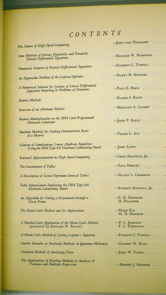 IBM: Computation Seminar, December 1949