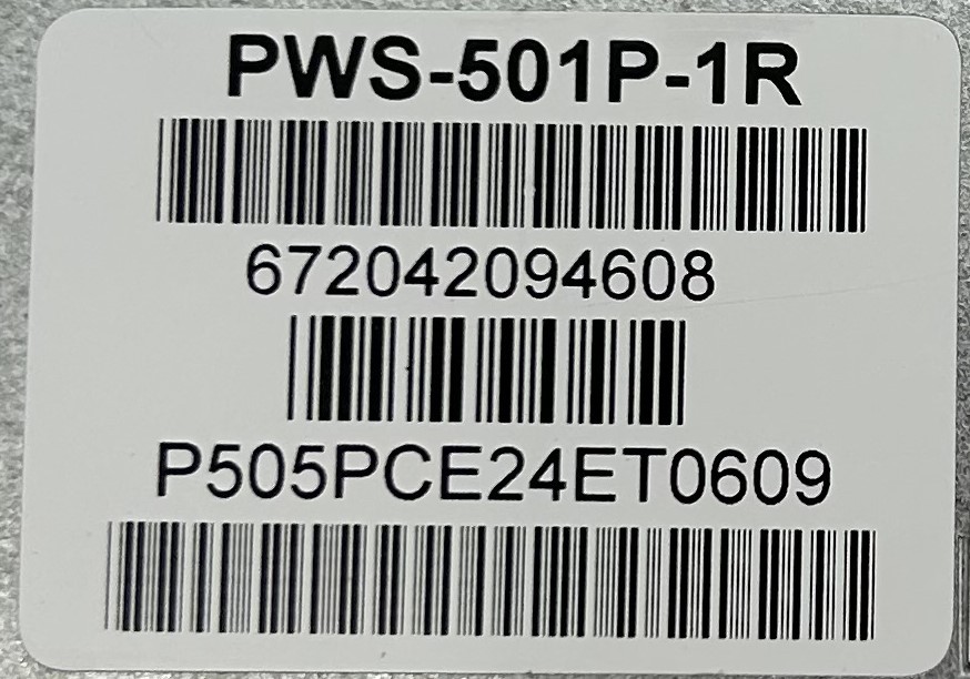 SuperMicro PWS-501P-1R 500W PSU