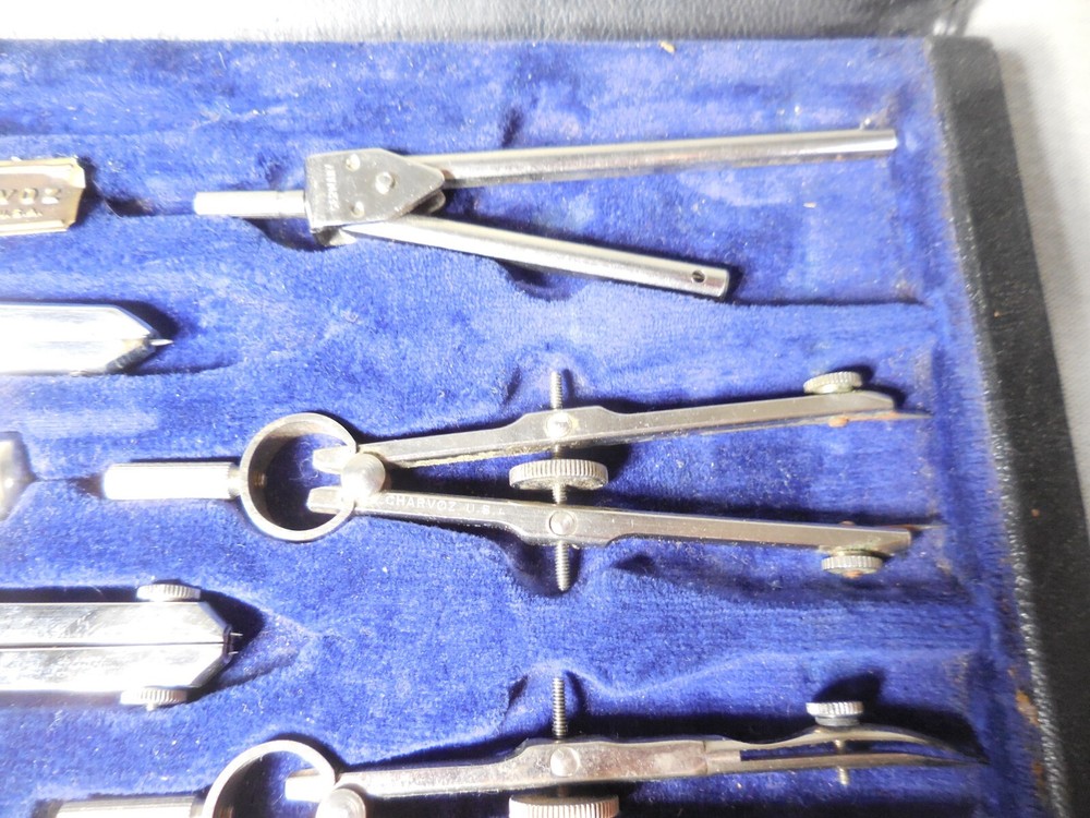 Charvos Drafting Tools No 877P Set Mechanical Engineering Drawing Drafting USA