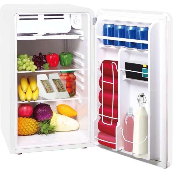 Frigidaire, 3.2 Cu. Ft. Retro Compact Refrigerator, White
