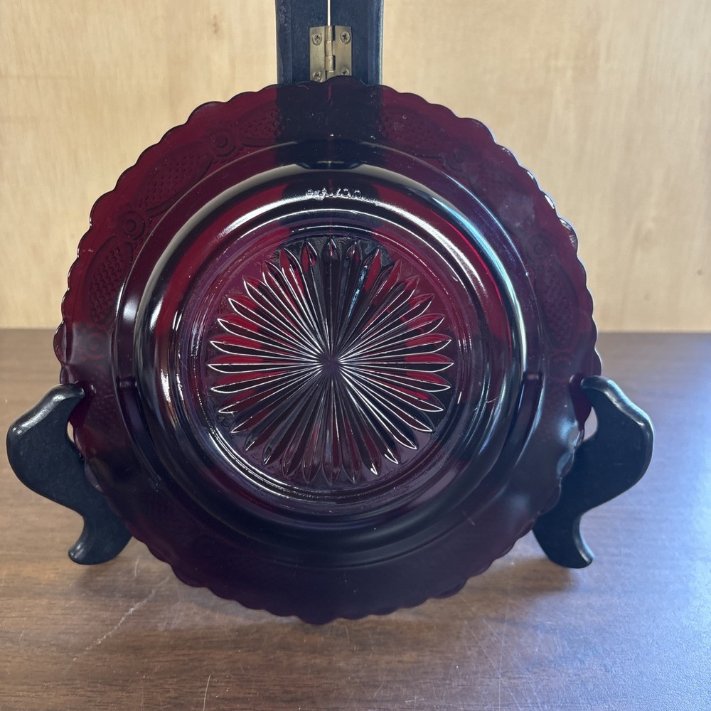 VINTAGE Avon 1876 Cape Cod Ruby Red Soup/Cereal Bowl