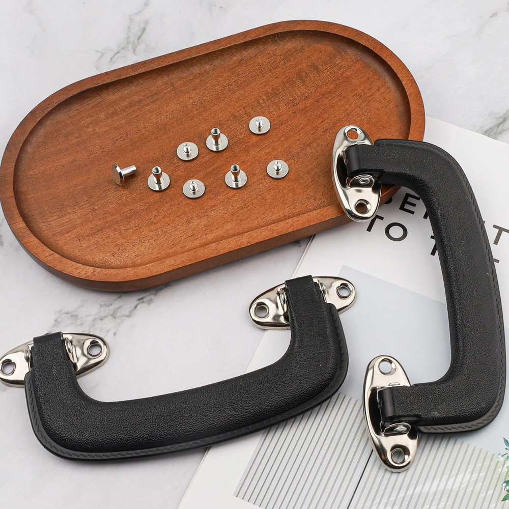 2 Set Guitar Case Handle Luggage Handles Replacement - Carry Black