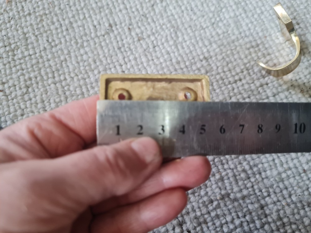 2 x Vintage Brass Sash Window handle pulls