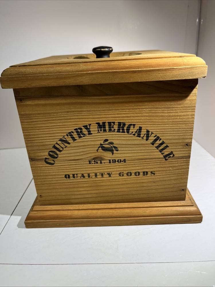 Wood Box Rustic Country Mercantile