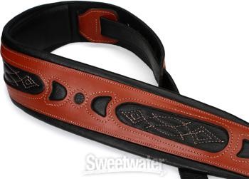 Levy's PM31 Veg-Tan Leather Guitar Strap - Walnut