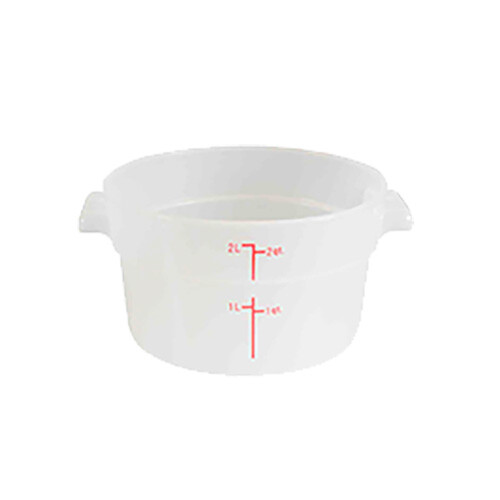 Thunder Group PLRFT302TL 2 Quart Round Food Storage Container - Translucent