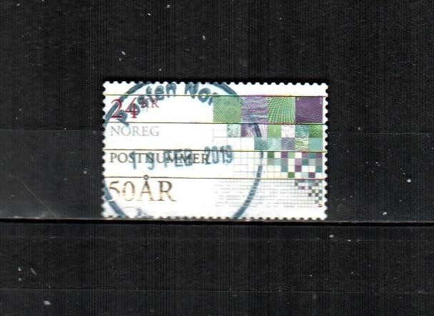 NORWAY ( 1v ) Norway Postcode 50th Anniversary F/VF Used ( 2018 ) #1