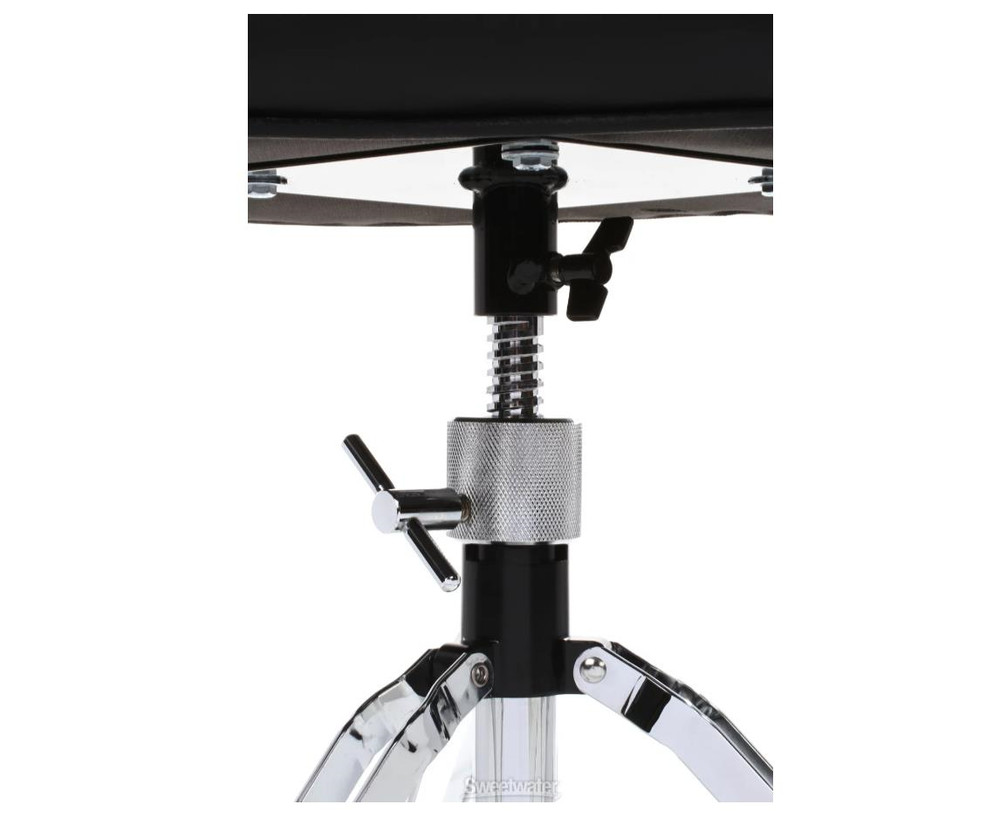 Roc N Soc Square Red Top Drum Stool Throne With Custom Base