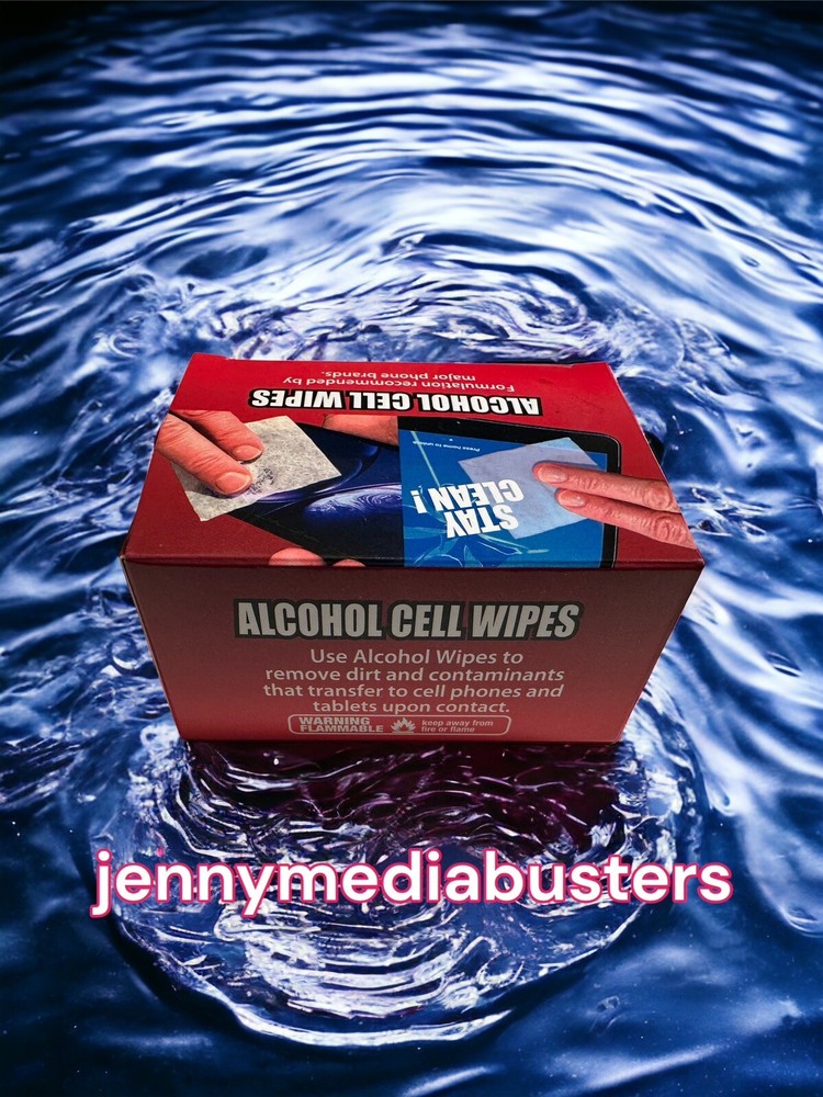 Electronic Wipes For Electronics & Cell Phone Isopropyl Alcohol 70% 100 Pieces