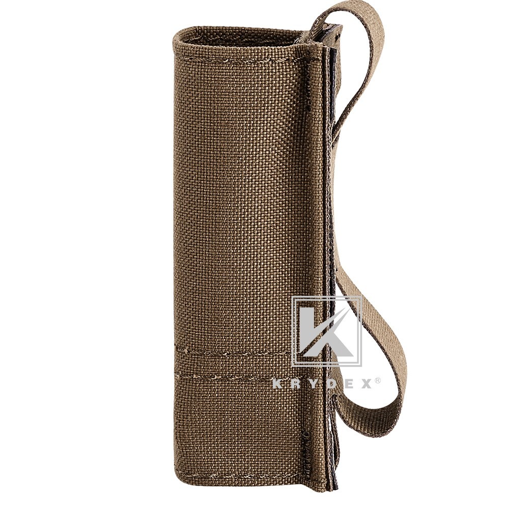 KRYDEX Tactical Double Stack Pistol Single Mag Pouch Belt / MOLLE Mounted Coyote