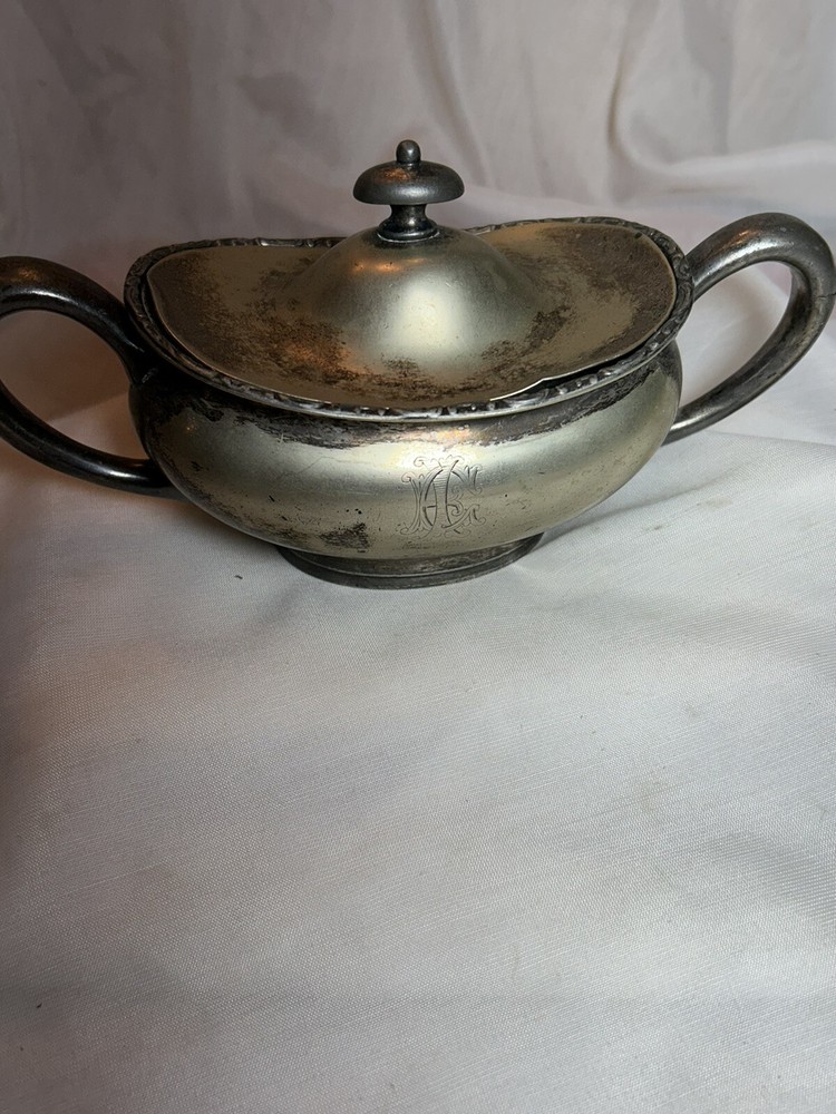 Vintage Silver plate Sugar Bowl WM Mounts