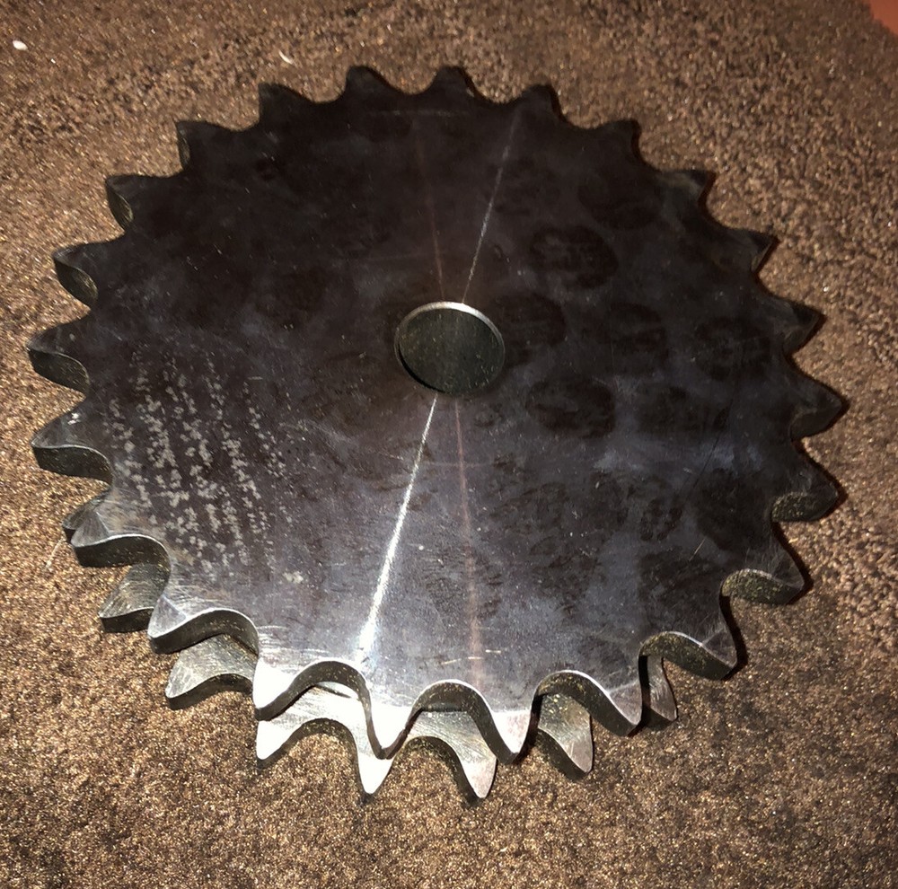 New Martin Roller Chain Sprocket, Reboreable, Type A Hub, Double Single Strand