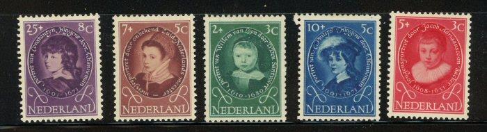 Netherlands #B286-90 Mint