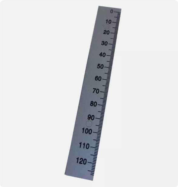 Milling Machine B159 0-120mm Depth Feed Rod Scale Ruler Aluminum