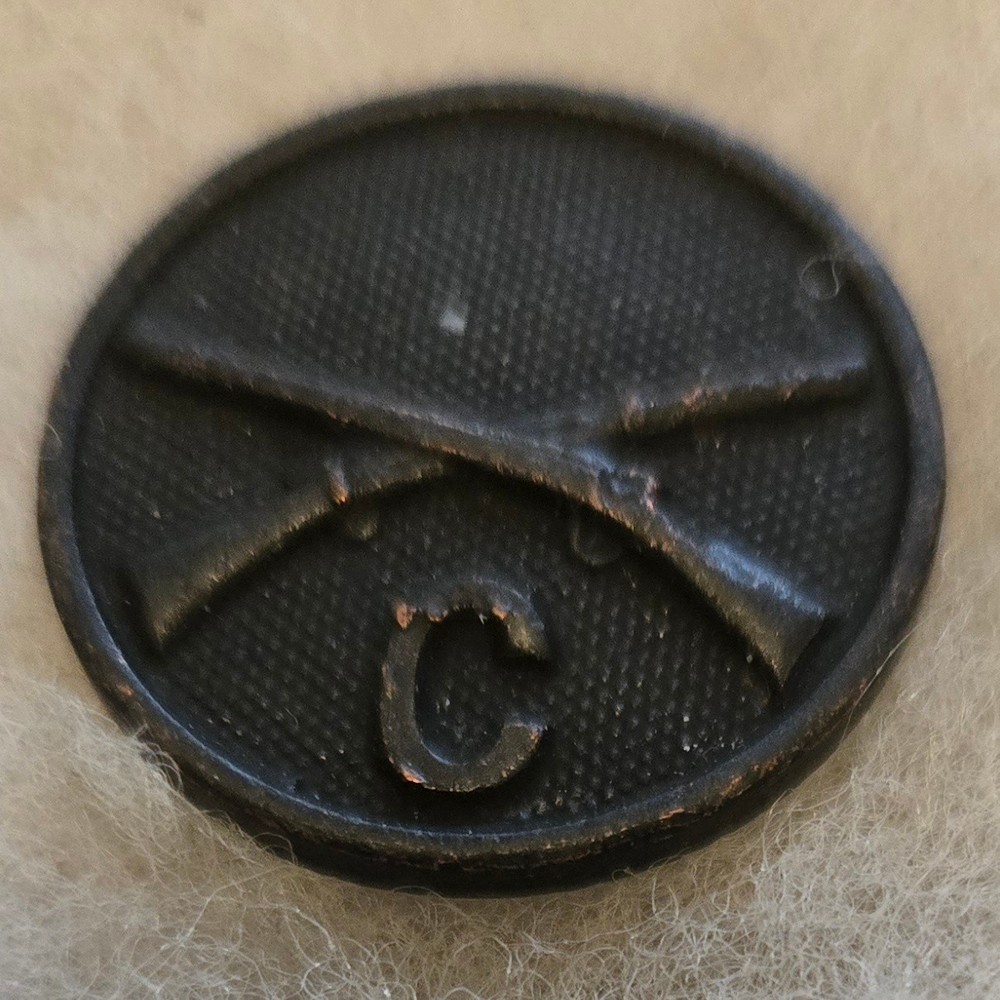 WW1 US Army Infantry  C  Collar Disc with nut