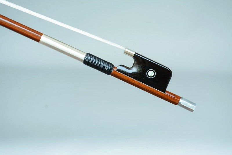 Recommend!! Silver mounted!An IPE Viola Bow ,unique forg! Master Piece!70.5G