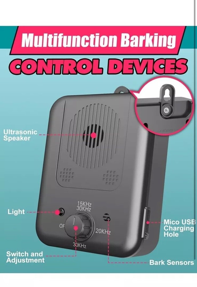 Anti Barking Device, 50FT Ultrasonic Dog Barking Control Devices