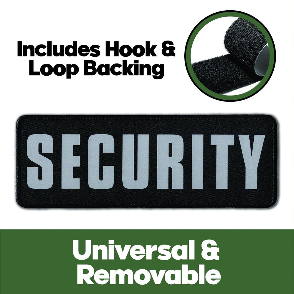 Security Patch – Ultra Reflective Hook and Loop Patch for Tactical Vest