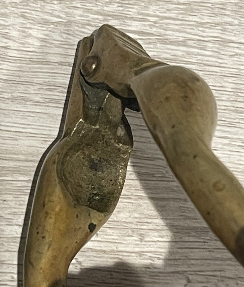 Vintage Solid Brass Risqué Nutcracker Women’s Legs Novelty Barware