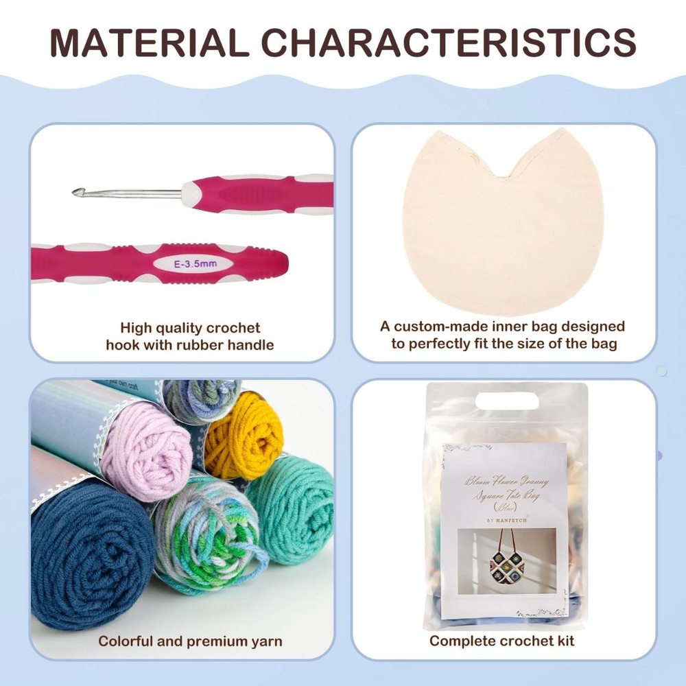 Crochet Kit for Advanced or Intermediate Beginner, Step by Step Video Tutoria...