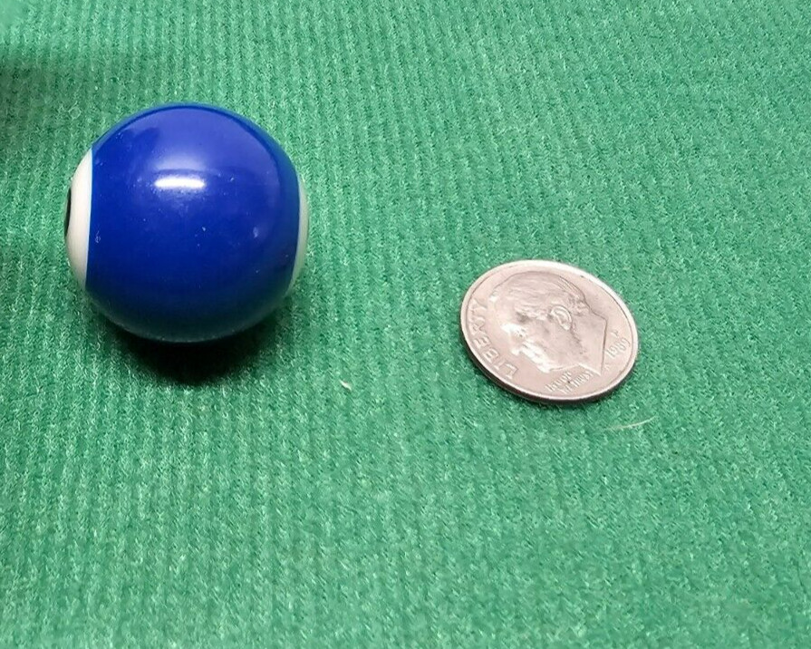 Replacement Mini Billiards Pool Ball 1" Ball Number #2 Solid Blue Tiny