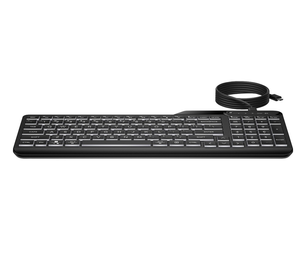 HP 400 Backlit Wired Keyboard
