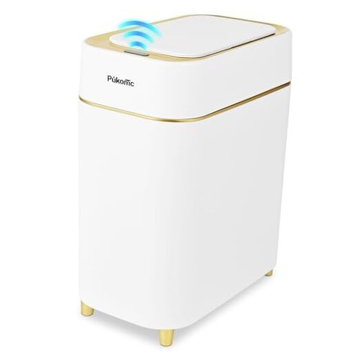 2.3 Gallon / 9L Automatic Adsorption Sensor Trash White-Automatic Adsorption
