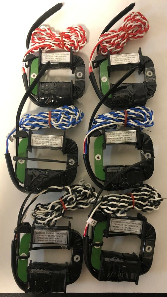 LOT OF 6 QUADLOGIC CONTROLS, CURRENT TRANSFORMER, CTSP200 