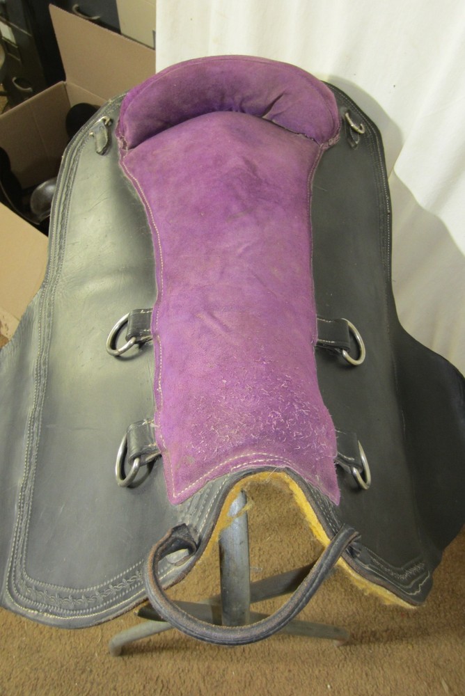 Rare Vintage Tandem Leather Bareback Pad Custom Made