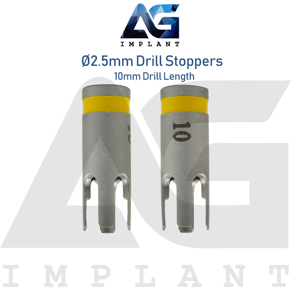 5 Drill Stoppers Ø2.5mm & Drill Set External Irrigation Sur gical Dental Tool
