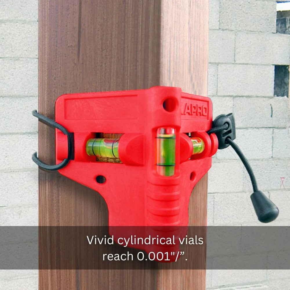 Kapro 341 Mini Magnetic Post Pipe Sign Level Compact Lightweight Rugged Durable