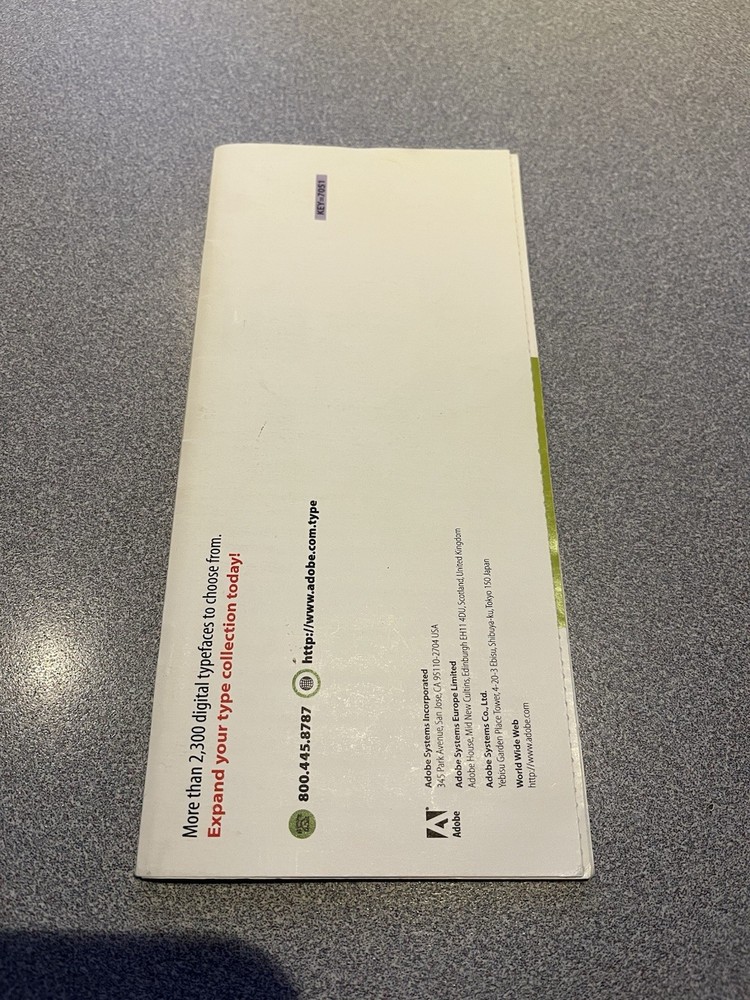 Vntg Spring 1997 Adobe Type Library Booklet Manager Fonts HTF Samples Manual