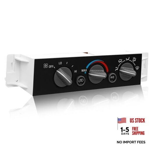 599-007 Climate Control Module A/C Heater Without Rear Window Defogger Switch